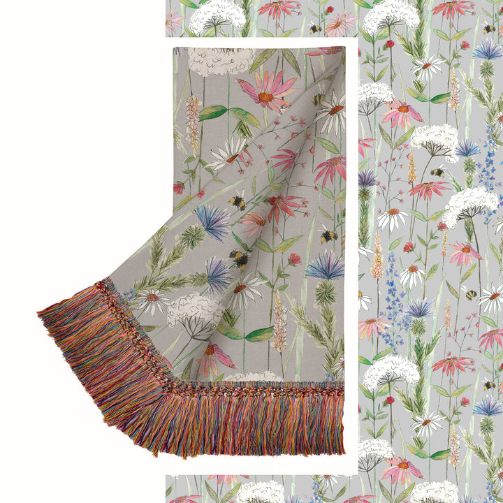 HERMIONE 136X200 THROW SILVER