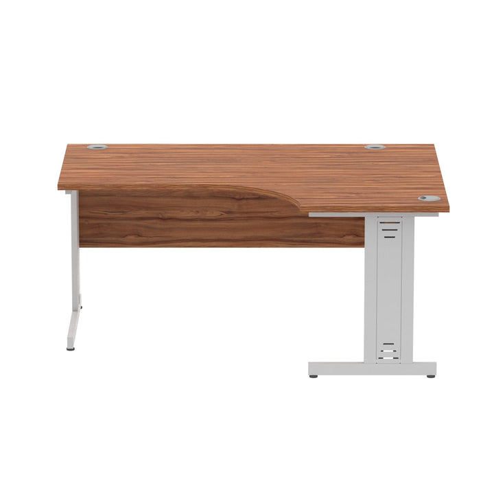 Impulse 1600mm Left Crescent Desk Cable Managed Leg