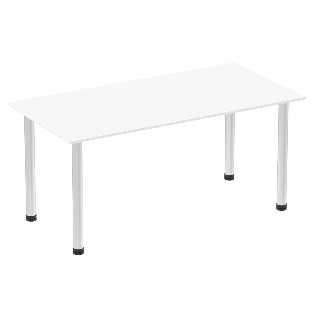 Impulse 1600mm Straight Table With Post Leg