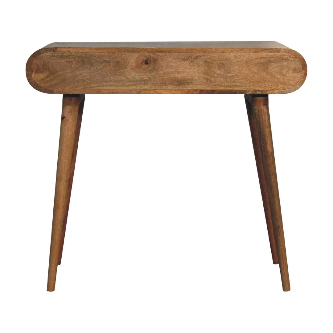 Curved Oak-ish Writing Desk