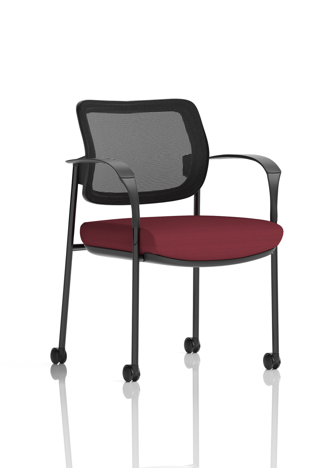 Brunswick Deluxe Medium Back Visitor Office Chair with Arms with Castors
