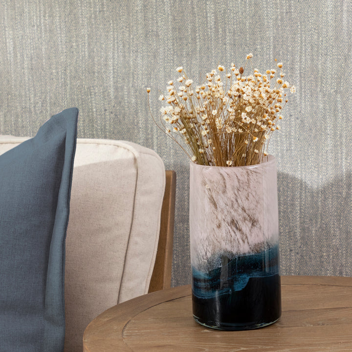 KILI GLASS VASE INDIGO
