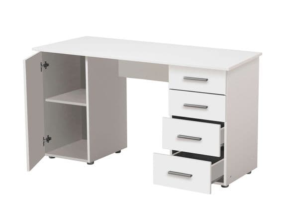 Lavender Matt White Desk