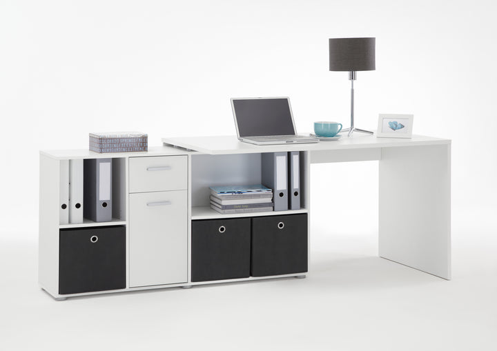 Lily White Flexi Corner Office Desk