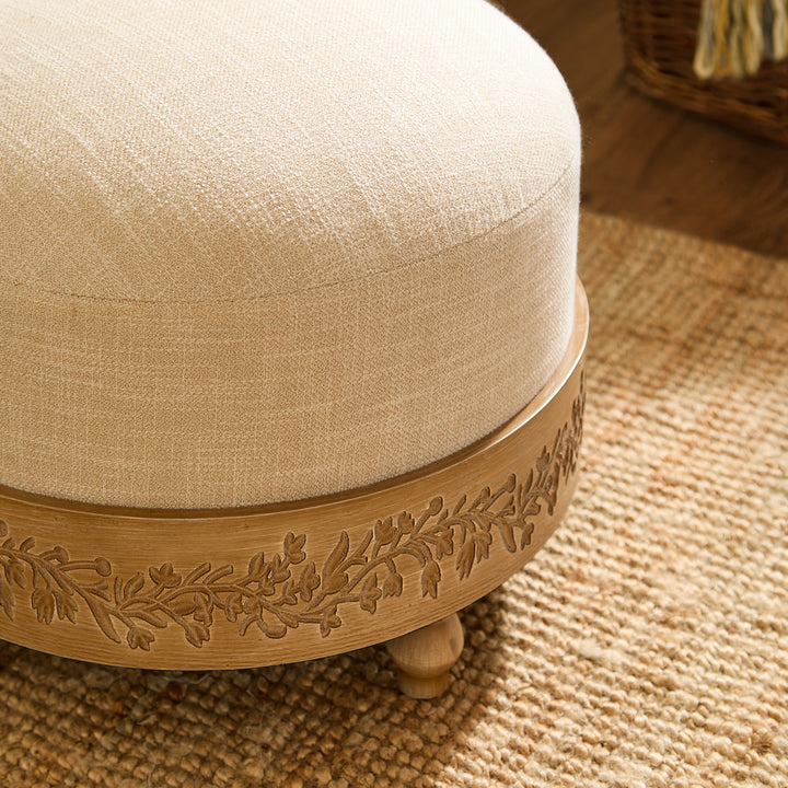 MABEL FOOTSTOOL FRAME OAK