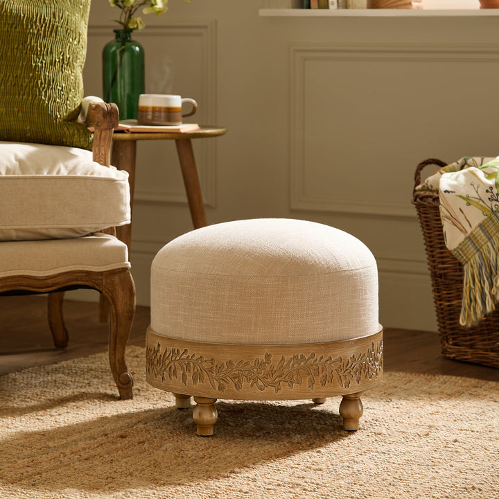 MABEL FOOTSTOOL FRAME OAK