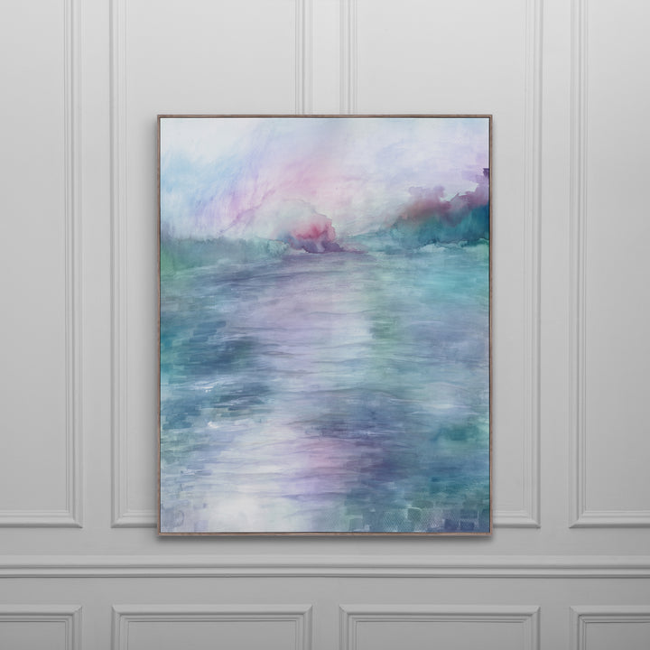 FRAMED CANVAS STONE MAREE IRIS 143X114