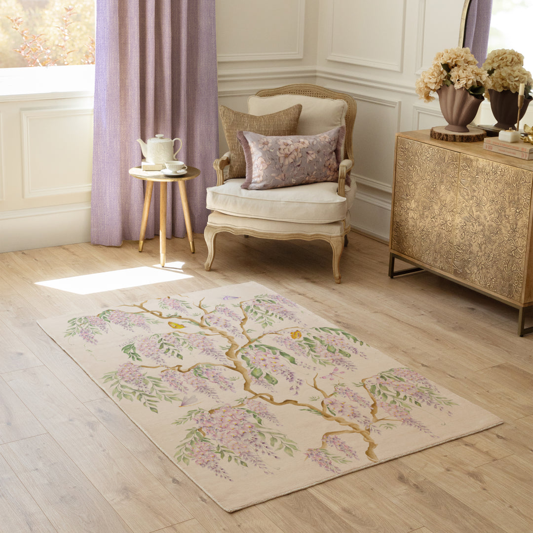 MARIPOSA MEADOWS 120X180 RUG MAUVE