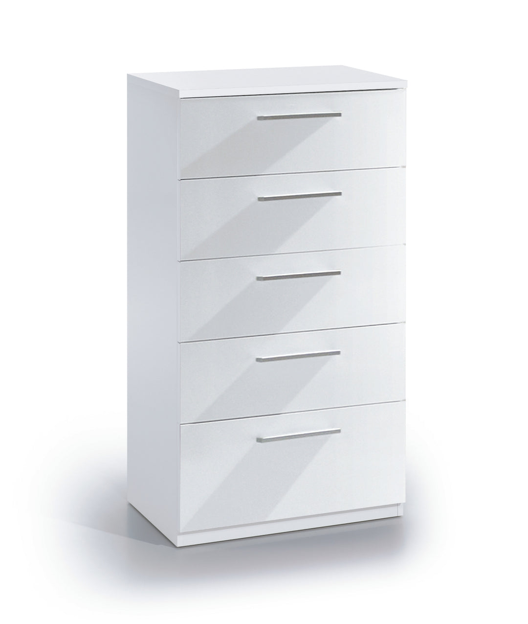 Orchid White Gloss Tall Chest Of Drawers