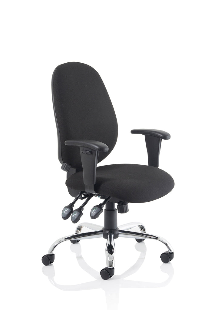 Lisbon Medium Back Task Operator Office Chair with Height Adjustable Arms