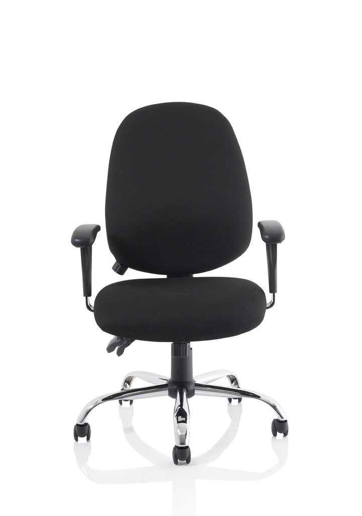 Lisbon Medium Back Task Operator Office Chair with Height Adjustable Arms