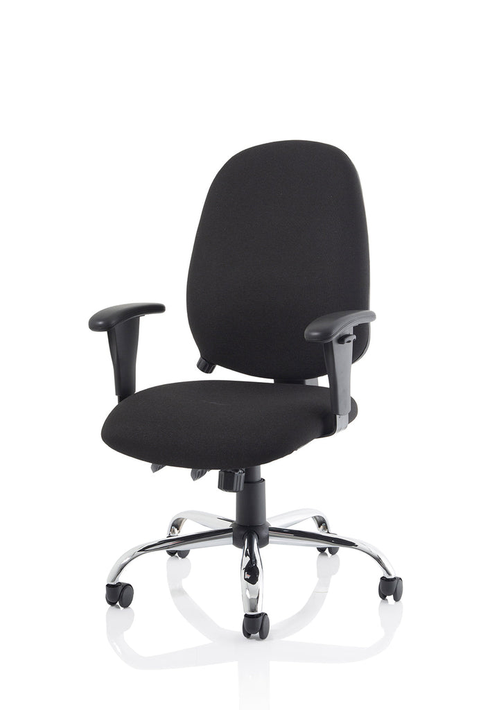 Lisbon Medium Back Task Operator Office Chair with Height Adjustable Arms