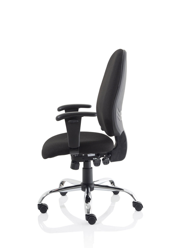 Lisbon Medium Back Task Operator Office Chair with Height Adjustable Arms