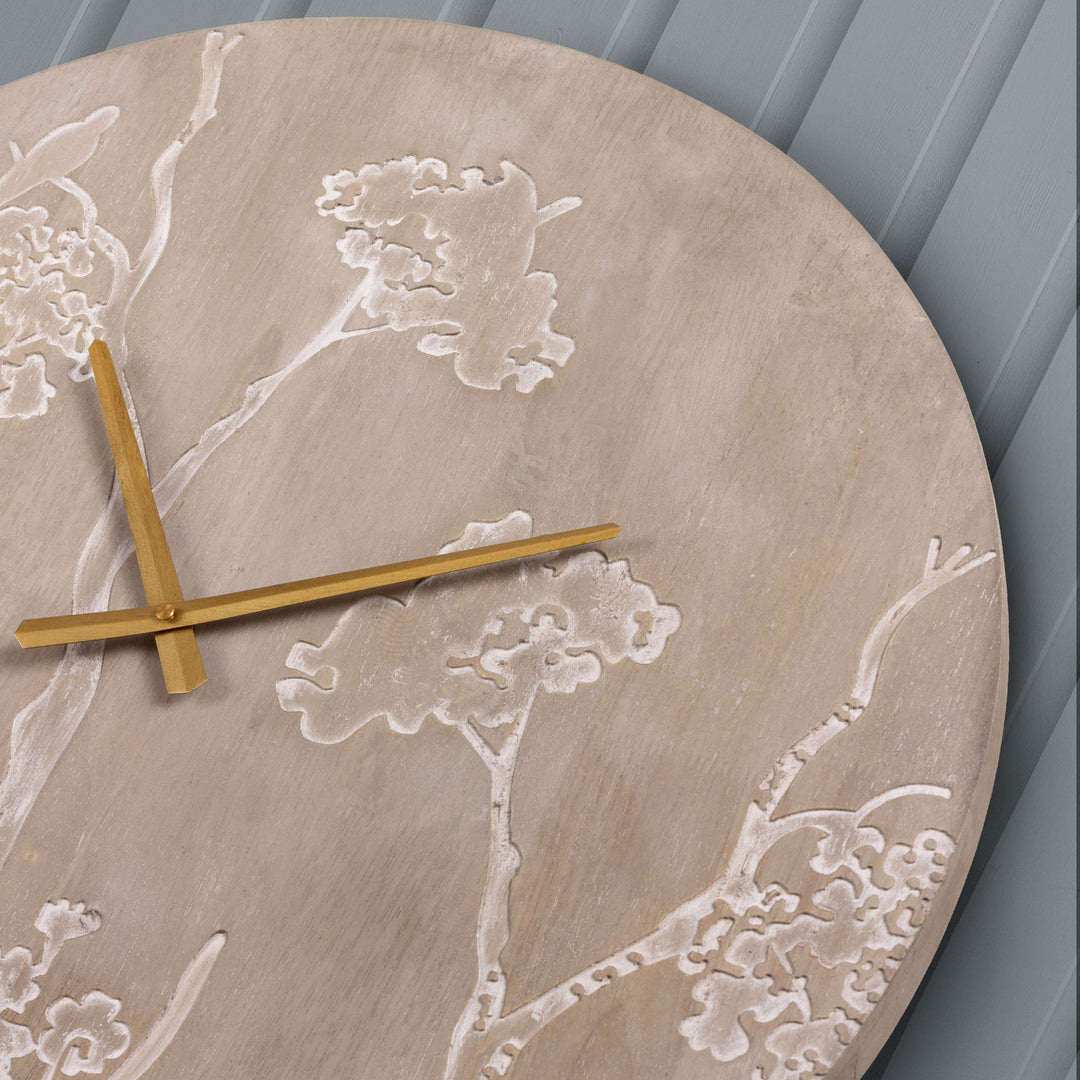 PALOMA WOODEN CLOCK WEATHERED OAK