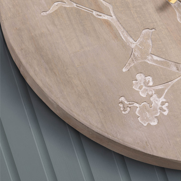 PALOMA WOODEN CLOCK WEATHERED OAK