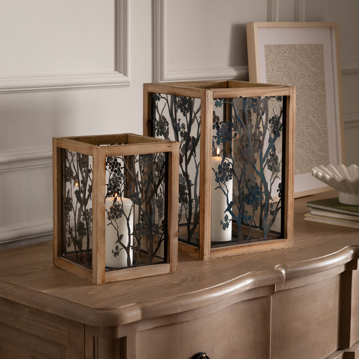 PALOMA WOODEN LANTERN NATURAL