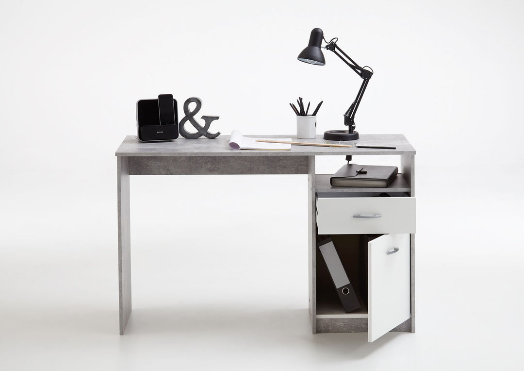 Orchid Grey and White Desk