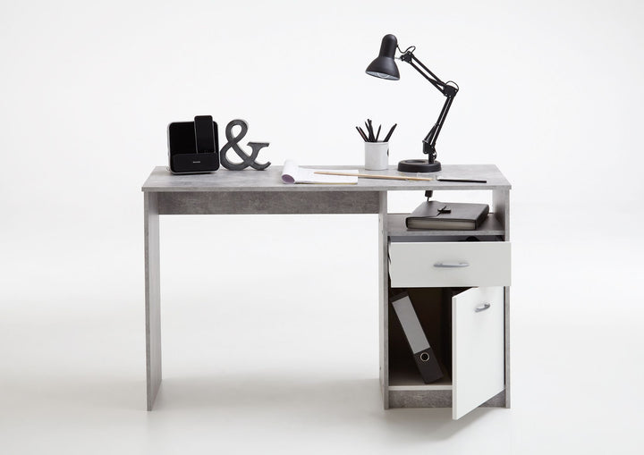 Orchid Grey and White Desk