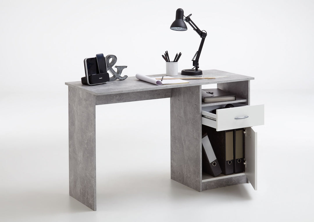 Orchid Grey and White Desk