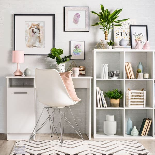 Rosemerry Matt White Desk