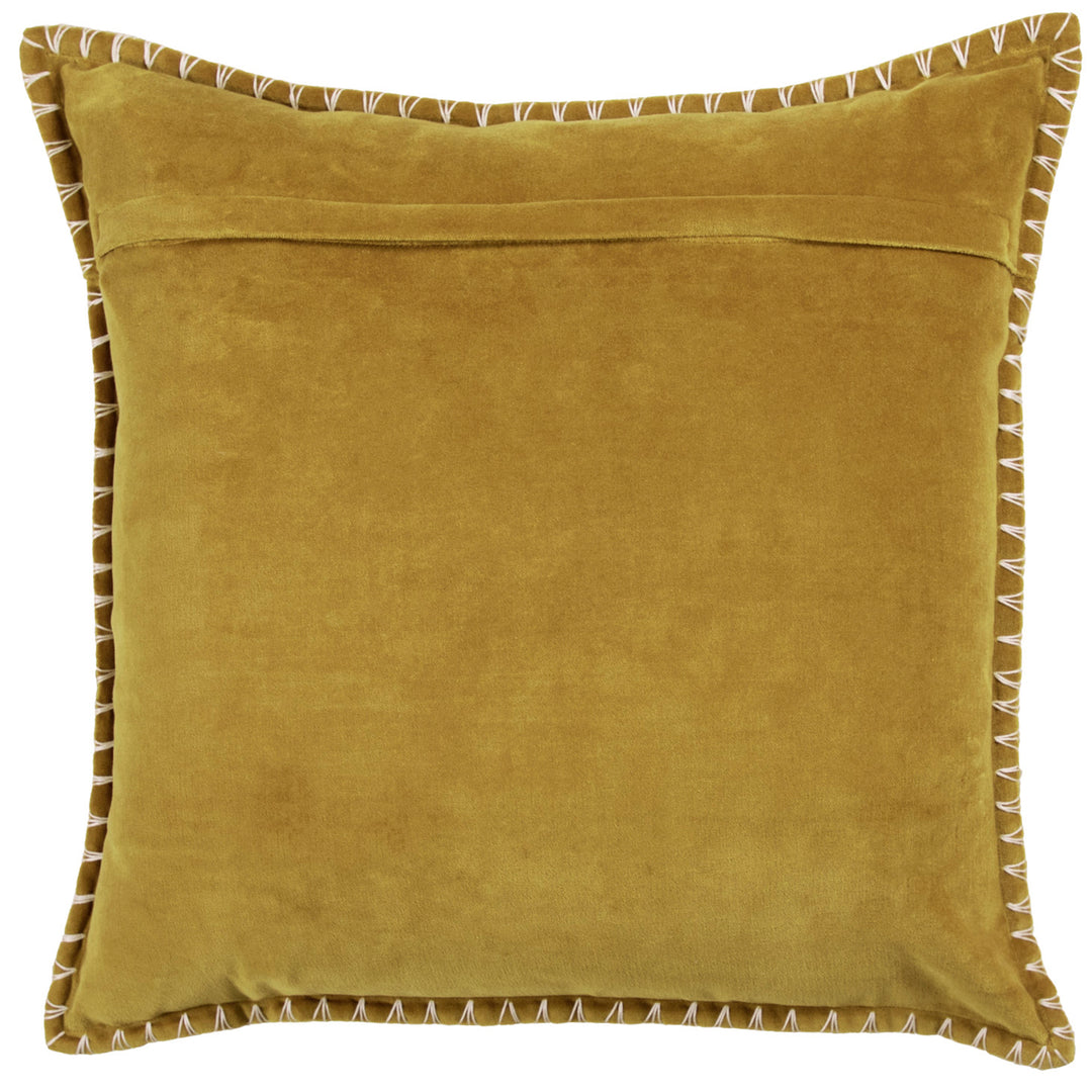 STITCH 50x50 CUSHION CASE MUSTARD