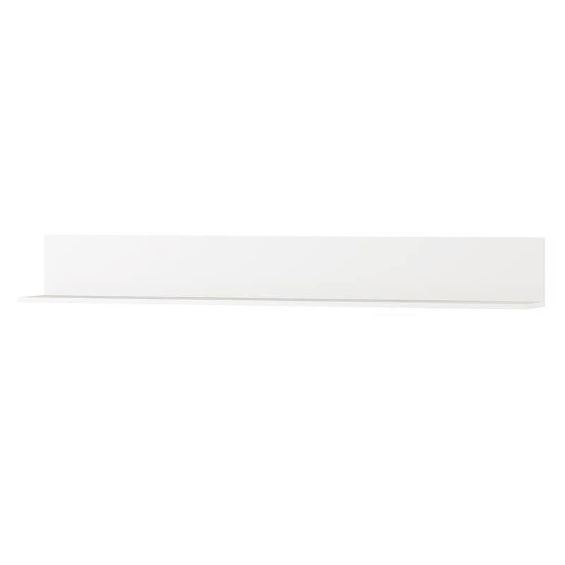 Tulip White Gloss Long Floating Wall Shelf