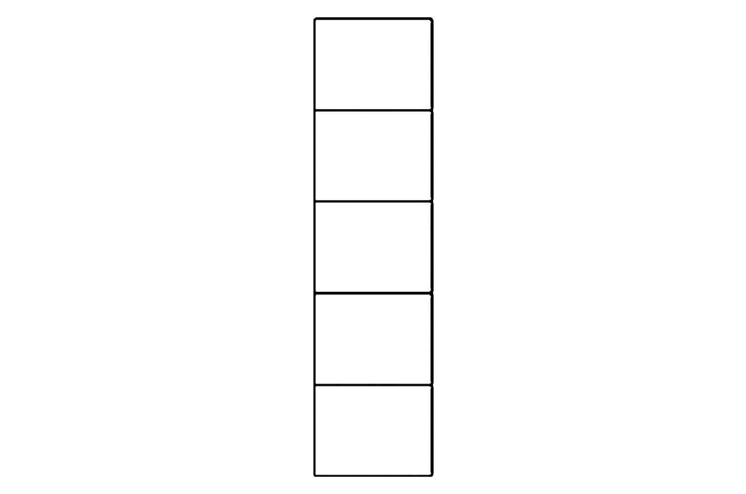 Tulip White Gloss Tall 1 Glass Door Display Unit