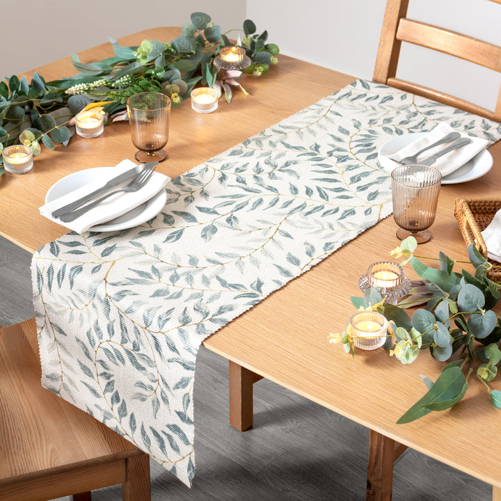 VINEA 180X35 TABLE RUNNER GREEN