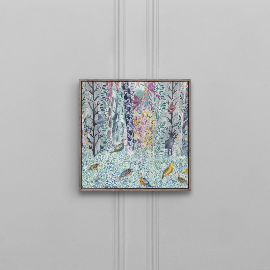 FRAMED CANVAS STONE WHIMSICAL TALE 49X49