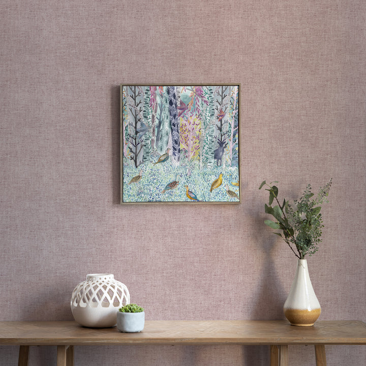 FRAMED CANVAS STONE WHIMSICAL TALE 49X49