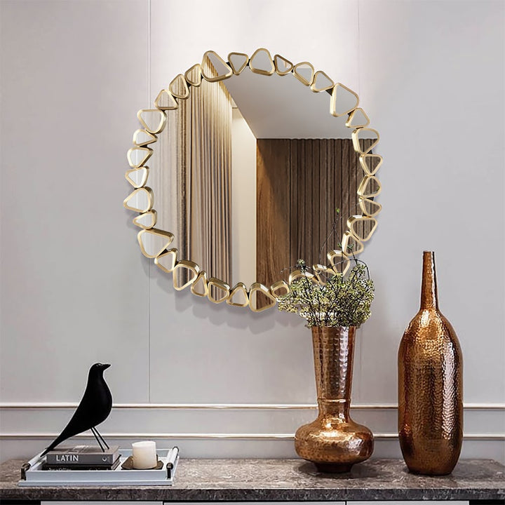 Gold Pebble Wall Mirror