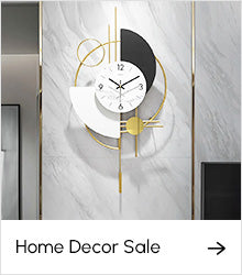 Horizon Mute Metal Wall Clock with Gold Pendulum