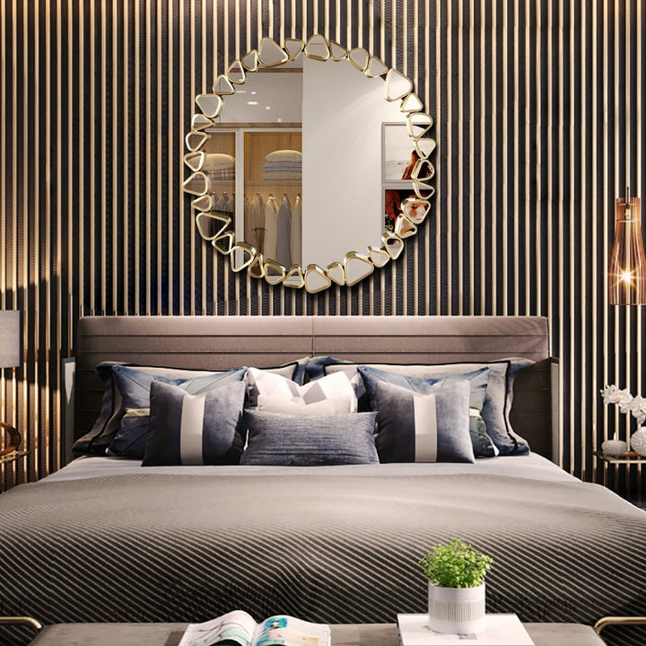 Gold Pebble Wall Mirror