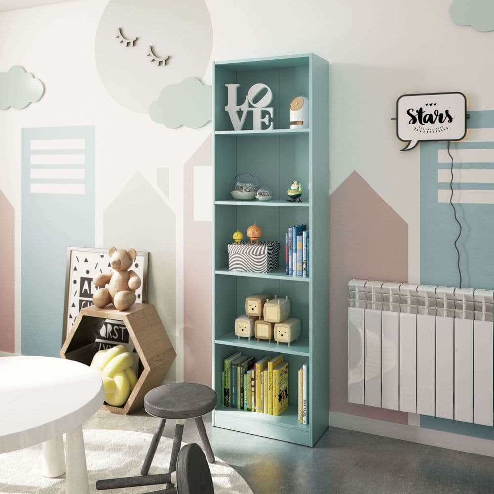 Daisy Aqua Green Tall Bookcase