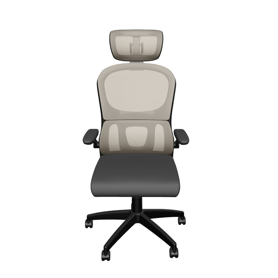 Iris Task Operator Mesh Back Fabric Seat With Headrest