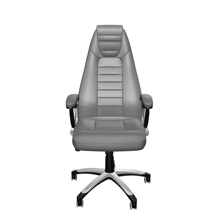 Metropolis High Back Black Leather Executive Office Chair