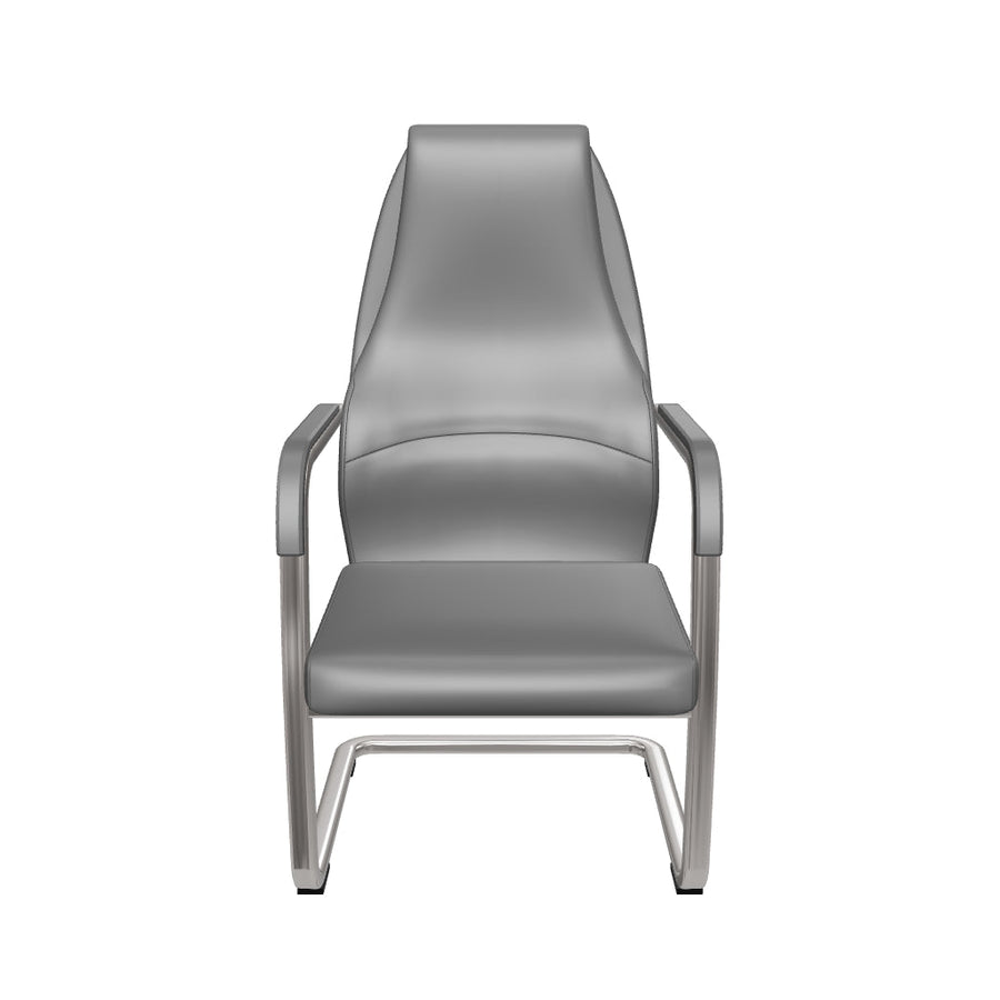 Mien High Back Leather Cantilever Visitor Office Chair