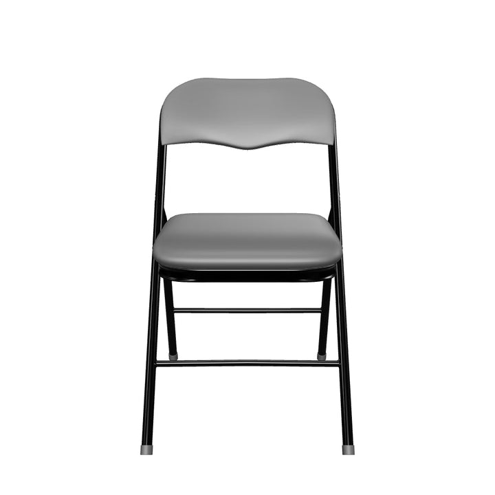 Sicily Black Polyurethane Folding Chair