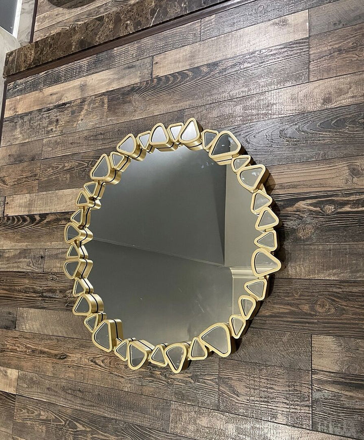 Gold Pebble Wall Mirror