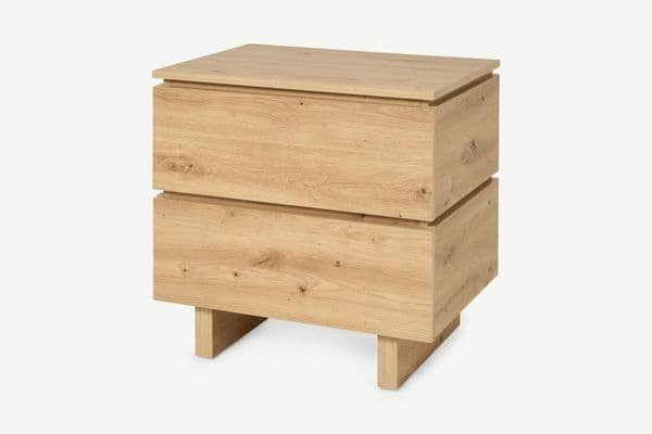 Daisy Artisan Oak Effect 2 Drawer Bedside