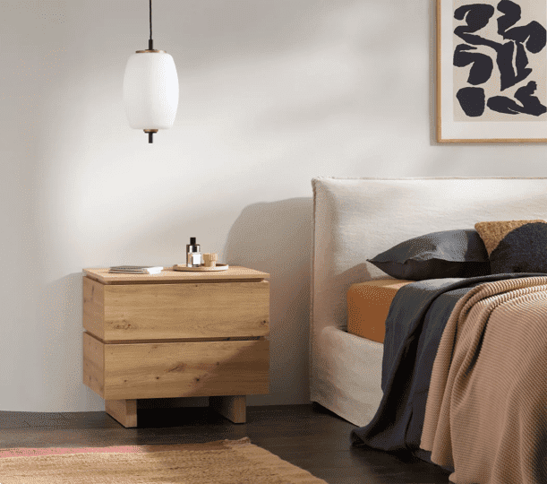 Daisy Artisan Oak Effect 2 Drawer Bedside