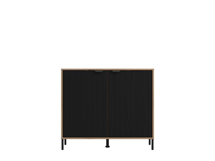 Lily Oak Effect And Black Small Sideboard