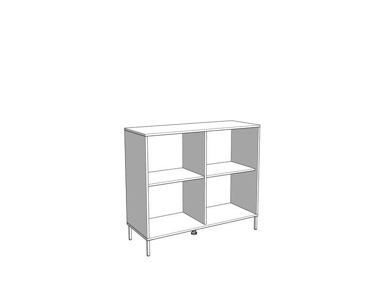 Lily Oak Effect And Black Small Sideboard