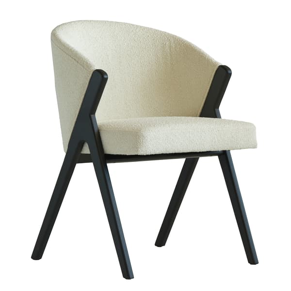 Ciri Dining Chair, Dining Chair, Black/White/Light Neutral - Andrew Martin