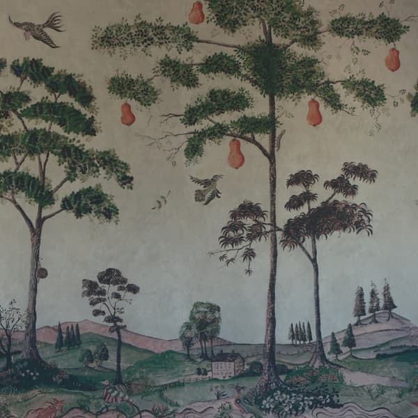 Mythical Land Vellum, Wallpaper, Green/Multicoloured - Andrew Martin