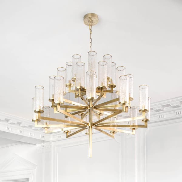 Liaison Chandelier Brass, Chandelier, 2 Tier, Antique-Burnished Brass - Andrew Martin
