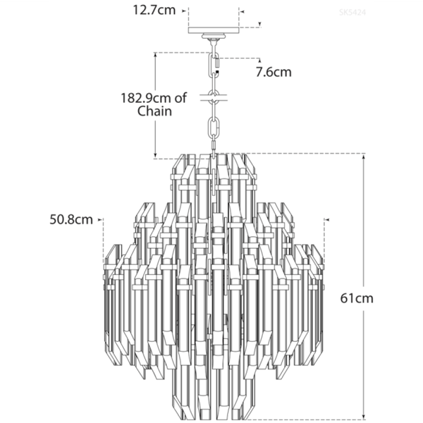 Adele 4 Tier Chandelier Brass, Chandelier, Hand-Rubbed Antique Brass - Andrew Martin