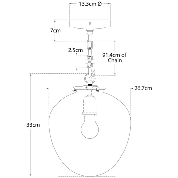 Katie Pendant  Bronze, Pendant Light - Andrew Martin