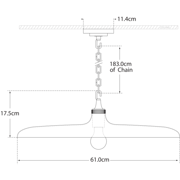 Piatto Pendant  Nickel, Pendant Light, Polished Nickel - Andrew Martin