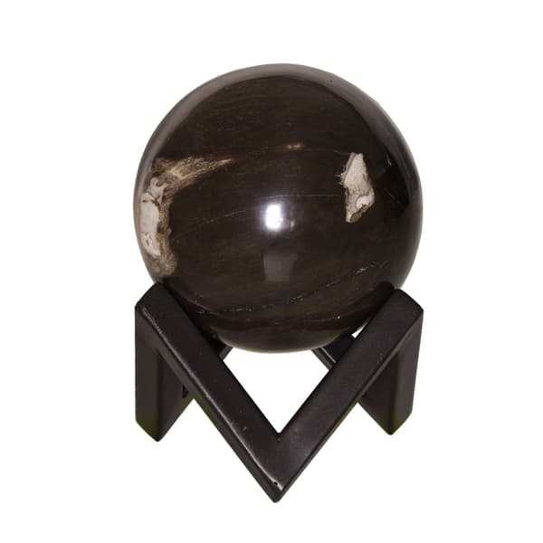 Petrified Wood Sphere, Decorative accessory, Medium